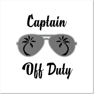 Off Duty Captain Funny Summer Vacation Posters and Art